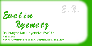 evelin nyemetz business card